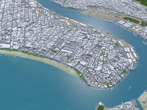 Baixada city Santista Brazil 150km Modelo 3D