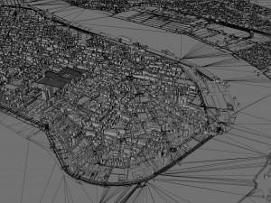 Baixada city Santista Brazil 150km Modelo 3D