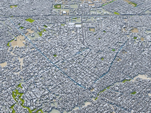 Bamako city Mali 30km Modelo 3D