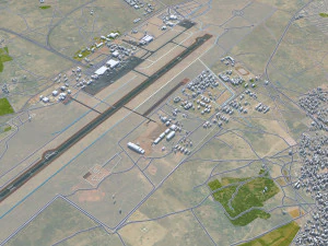 Ciudad de Bamako Mal&iacute; 30 km Modelo 3D