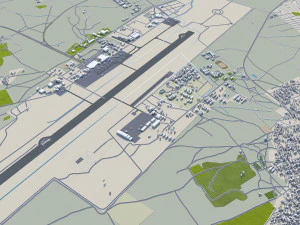 Ciudad de Bamako Mal&iacute; 30 km Modelo 3D