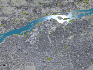 Bamako city Mali 30km Modelo 3D