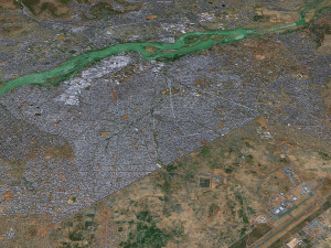 Bamako city Mali 30km Modelo 3D