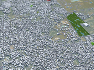 Bandar city Lampung Indonesia 25km Modelo 3D