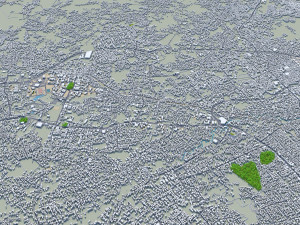 Bandar city Lampung Indonesia 25km Modelo 3D