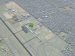 Bangui city Central African Republic 25km Model 3D