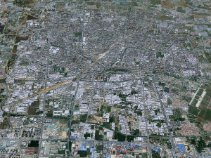 Baoding city Hebei China 40km Model 3D