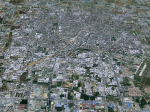 Baoding city Hebei China 40km 3D Model