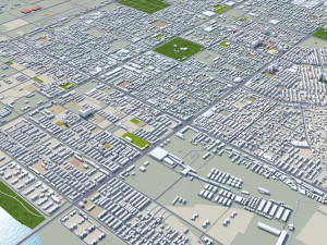 Baotou city Inner Mongolia China 80km Modelo 3D
