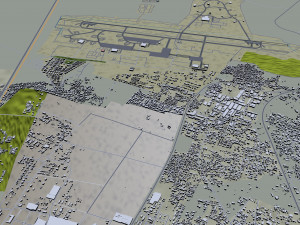 Bareilly city Uttar Pradesh India 25km 3D मॉडल