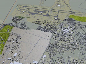 Bareilly city Uttar Pradesh India 25km 3D Model