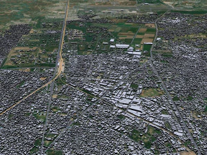 Bareilly city Uttar Pradesh India 25km 3D Model