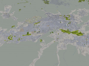 Barquisimeto city Lara Venezuela 30km Modelo 3D