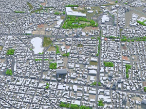 Barquisimeto city Lara Venezuela 30km 3D Model