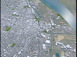 Barranquilla city Atlantico Colombia 25km Modelo 3D