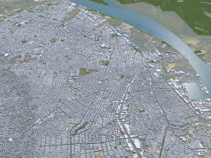 Barranquilla city Atlantico Colombia 25km Modelo 3D
