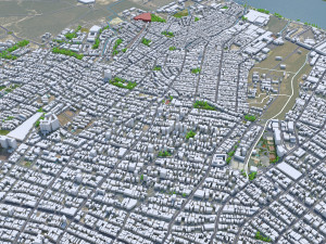 Barranquilla city Atlantico Colombia 25km Modelo 3D