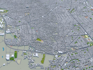 Barranquilla city Atlantico Colombia 25km Modelo 3D