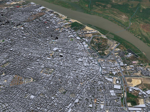 Barranquilla city Atlantico Colombia 25km Modelo 3D