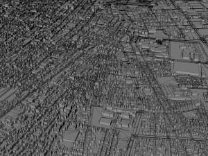 Barranquilla city Atlantico Colombia 25km Modelo 3D