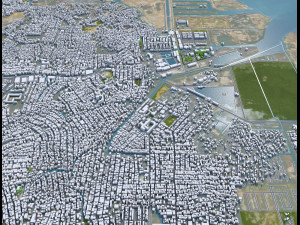 Batam City Riau Islands Indonesia 70km 3D Model