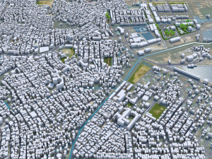 Batam City Riau Islands Indonesia 70km 3D Model