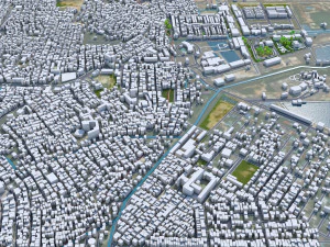 Batam City Riau Islands Indonesia 70km 3D Model