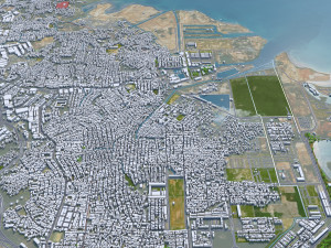 Batam City Riau Islands Indonesia 70km 3D Model