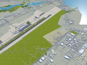 Batam City Riau Islands Indonesia 70km 3D Model