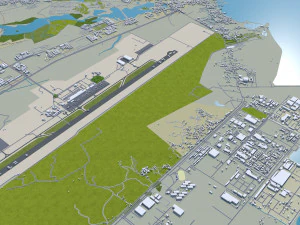 Batam City Riau Islands Indonesia 70km 3D Model