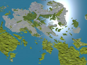 Batam City Riau Islands Indonesia 70km 3D Model