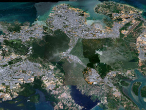 Batam City Riau Islands Indonesia 70km 3D Model