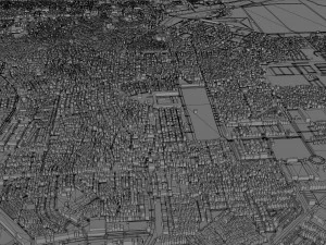 Batam City Riau Islands Indonesia 70km 3D Model