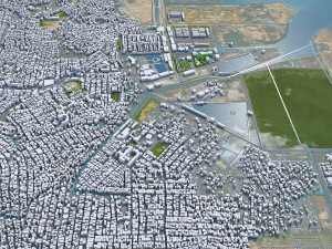 Batam City Riau Islands Indonesia 70km 3D Model