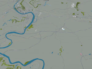 Bazhong city Sichuan China 30km 3D Model