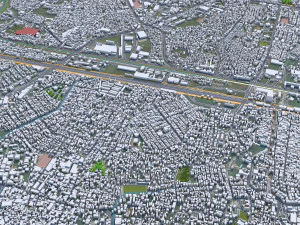 Bekasi city West Java Indonesia 20km 3D Model