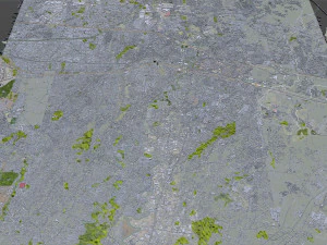 Bekasi city West Java Indonesia 20km 3D Model