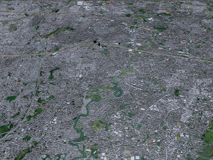 Bekasi city West Java Indonesia 20km 3D Model
