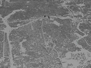 Bekasi city West Java Indonesia 20km 3D Model
