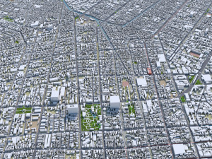 Belem city Brazil 40km Modello 3D
