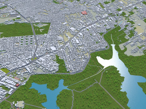 Belem city Brazil 40km Modello 3D