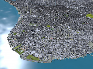 Belem city Brazil 40km Modello 3D