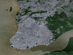 Belem city Brazil 40km Modello 3D