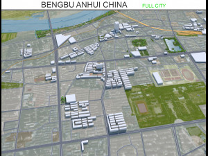 Bengbu city Anhui China 40km 3D 模型