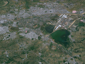 Bhilai city Durg Chhattisgarh 30km 3Dモデル