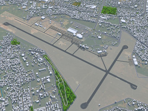 Bhubaneswar city Odisha India 20km Modèle 3D