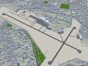 Bhubaneswar city Odisha India 20km Modèle 3D