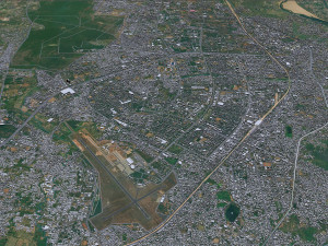 Bhubaneswar city Odisha India 20km Modèle 3D