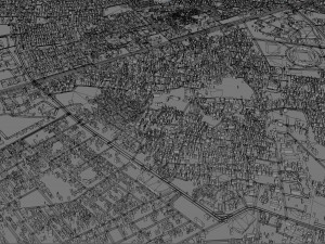 Bhubaneswar city Odisha India 20km Modèle 3D