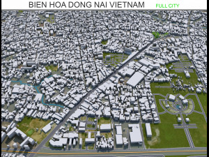 Bien Hoa Dong Nai city Vietnam 25km 3D Model